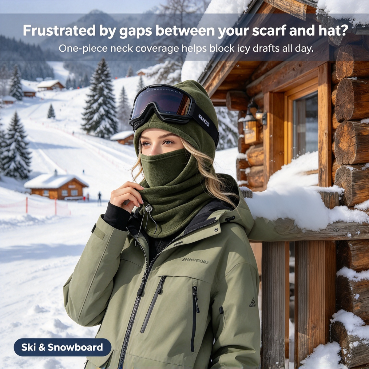 Winter Windproof Balaclava Hood Stay Warm From Head to Neck